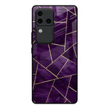 Geometric Purple Vivo V30 Pro 5G Glass Back Cover Online