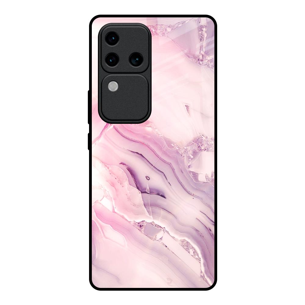 Diamond Pink Gradient Vivo V30 Pro 5G Glass Back Cover Online