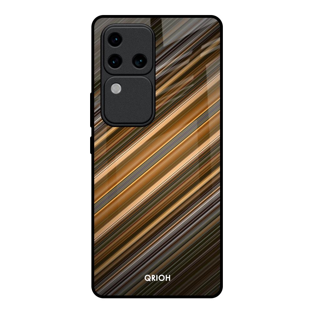 Diagonal Slash Pattern Vivo V30 Pro 5G Glass Back Cover Online