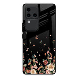 Floating Floral Print Vivo V30 Pro 5G Glass Back Cover Online