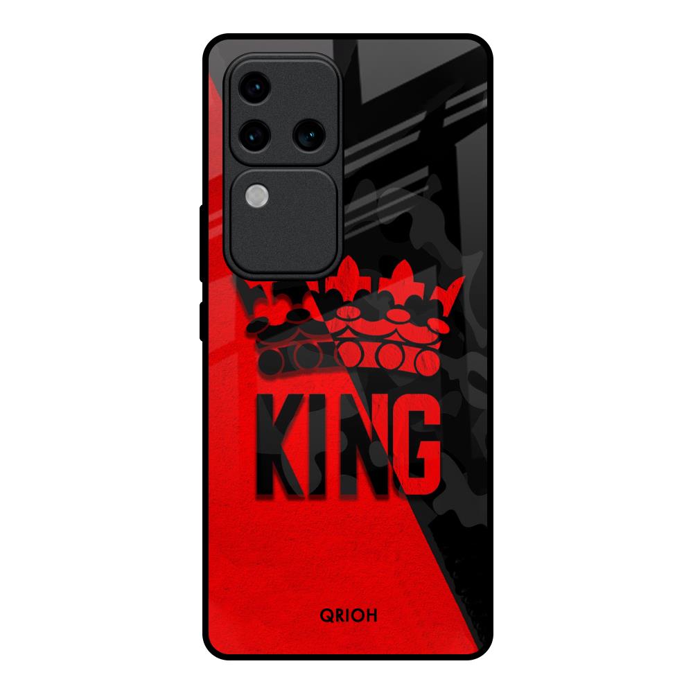 I Am A King Vivo V30 Pro 5G Glass Back Cover Online