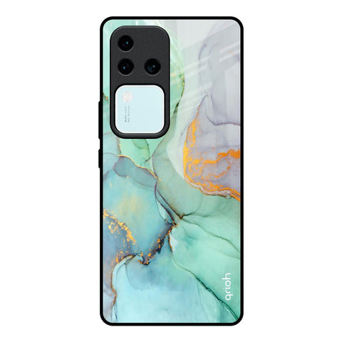 Green Marble Vivo V30 Pro 5G Glass Back Cover Online