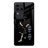 Luffy Line Art Vivo V30 Pro 5G Glass Back Cover Online