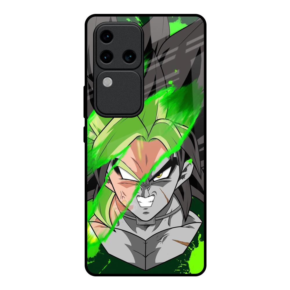 Anime Green Splash Vivo V30 Pro 5G Glass Back Cover Online