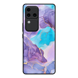 Alcohol ink Marble Vivo V30 Pro 5G Glass Back Cover Online