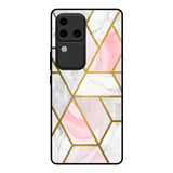 Geometrical Marble Vivo V30 Pro 5G Glass Back Cover Online