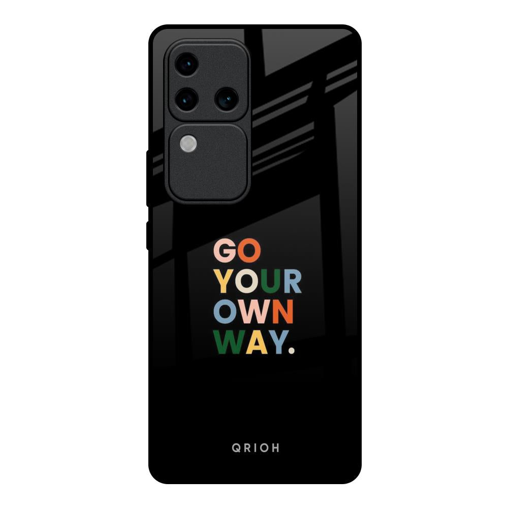 Go Your Own Way Vivo V30 Pro 5G Glass Back Cover Online