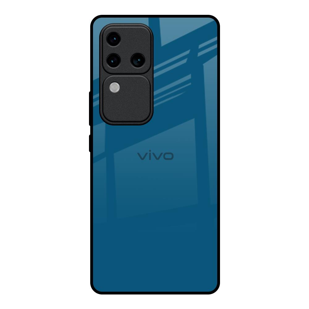 Cobalt Blue Vivo V30 Pro 5G Glass Back Cover Online
