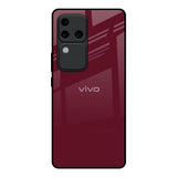 Classic Burgundy Vivo V30 Pro 5G Glass Back Cover Online