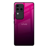 Purple Ombre Pattern Vivo V30 Pro 5G Glass Back Cover Online
