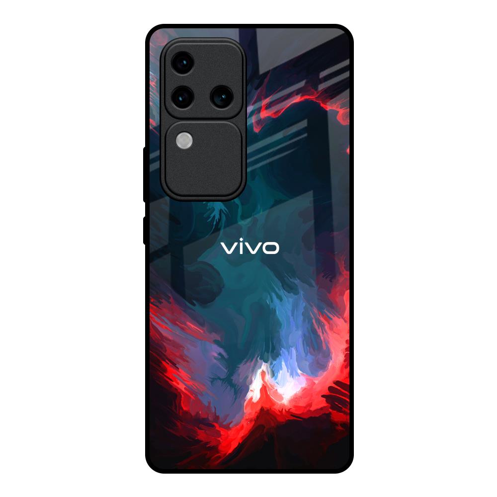 Brush Art Vivo V30 Pro 5G Glass Back Cover Online