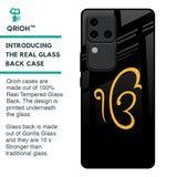 Luxury Fashion Initial Glass Case for Vivo V30 Pro 5G