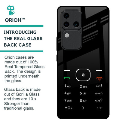 Classic Keypad Pattern Glass Case for Vivo V30 Pro 5G