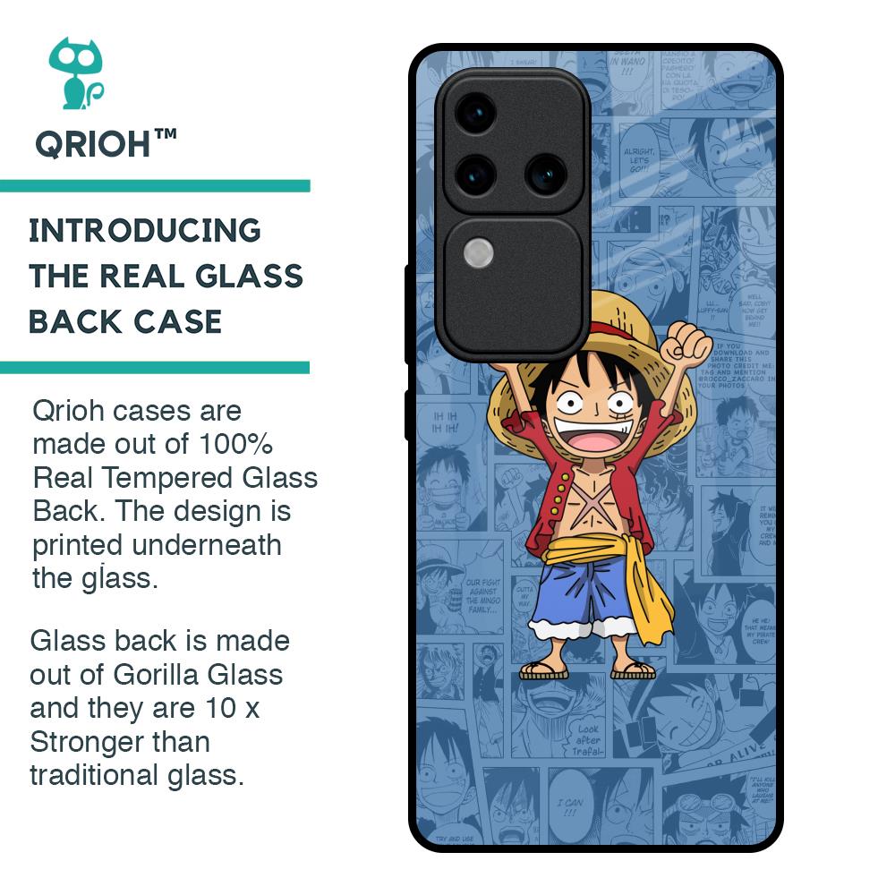 Chubby Anime Glass Case for Vivo V30 Pro 5G