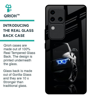 Car In Dark Glass Case for Vivo V30 Pro 5G