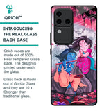 Radha Krishna Art Glass Case for Vivo V30 Pro 5G