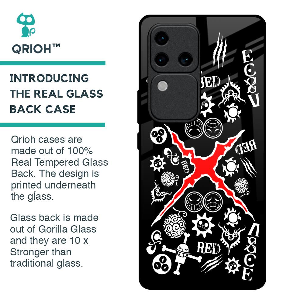 Red Zone Glass Case for Vivo V30 Pro 5G