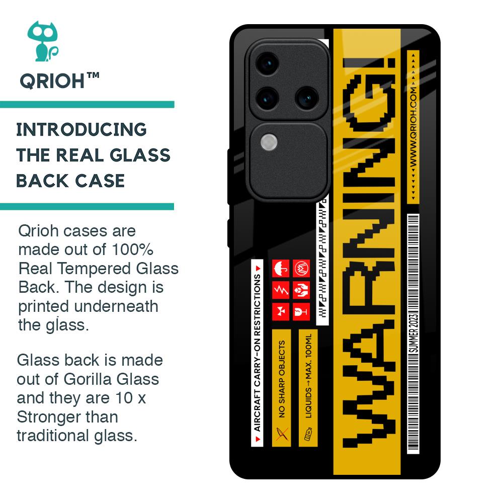 Aircraft Warning Glass Case for Vivo V30 Pro 5G