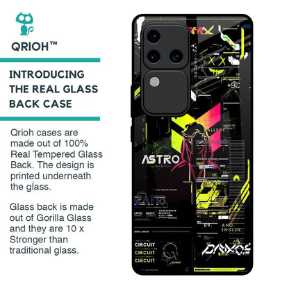 Astro Glitch Glass Case for Vivo V30 Pro 5G