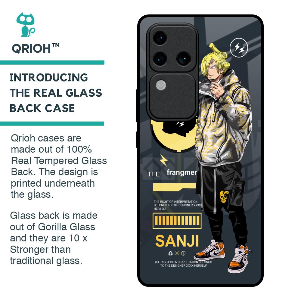 Cool Sanji Glass Case for Vivo V30 Pro 5G