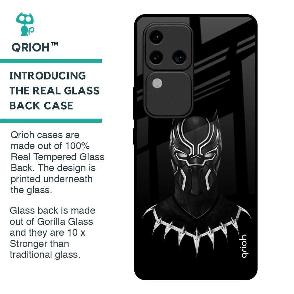 Dark Superhero Glass Case for Vivo V30 Pro 5G