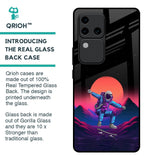 Retro Astronaut Glass Case for Vivo V30 Pro 5G