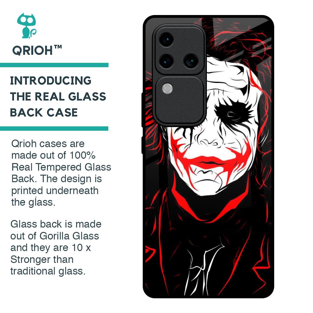 Life In Dark Glass Case For Vivo V30 Pro 5G