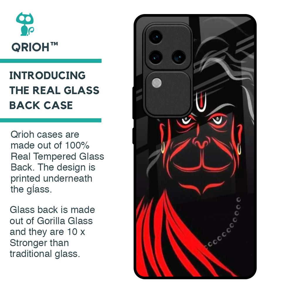 Lord Hanuman Glass Case For Vivo V30 Pro 5G