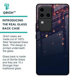 Falling Stars Glass Case For Vivo V30 Pro 5G