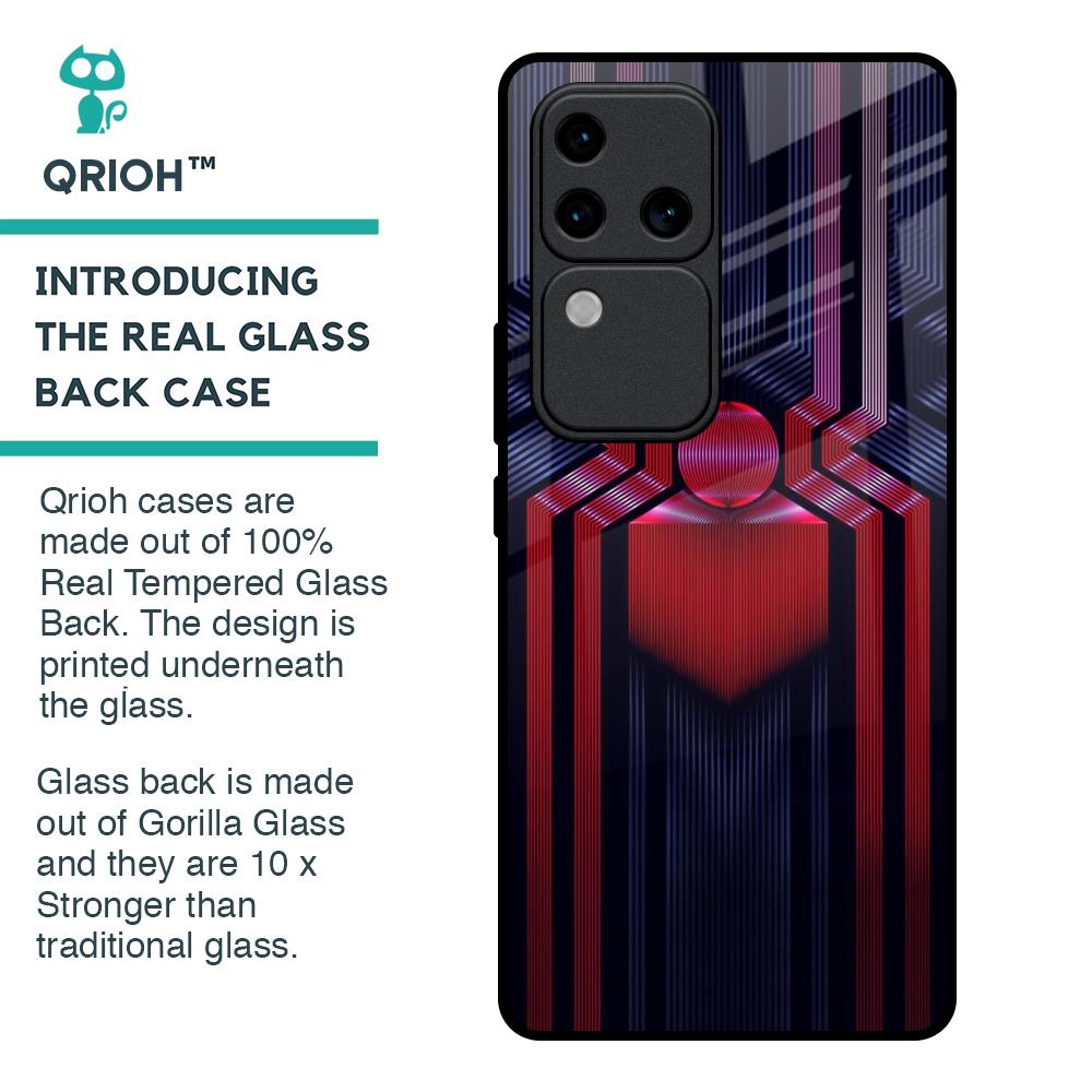 Super Art Logo Glass Case For Vivo V30 Pro 5G