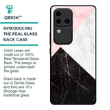 Marble Collage Art Glass Case For Vivo V30 Pro 5G