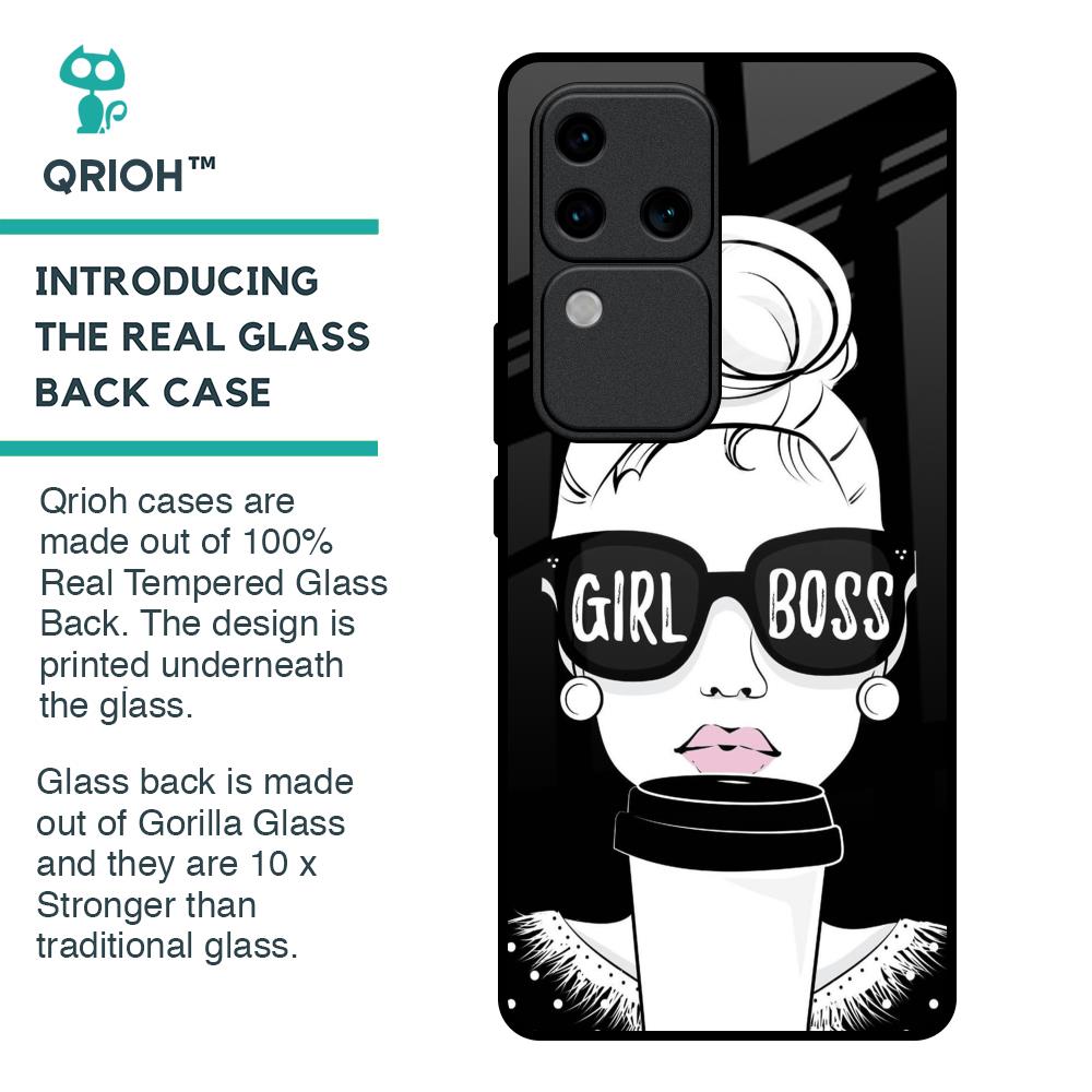 Girl Boss Glass Case For Vivo V30 Pro 5G