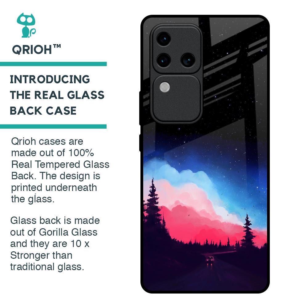 Drive In Dark Glass Case For Vivo V30 Pro 5G