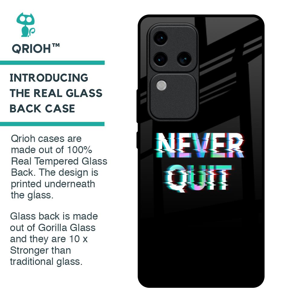 Never Quit Glass Case For Vivo V30 Pro 5G