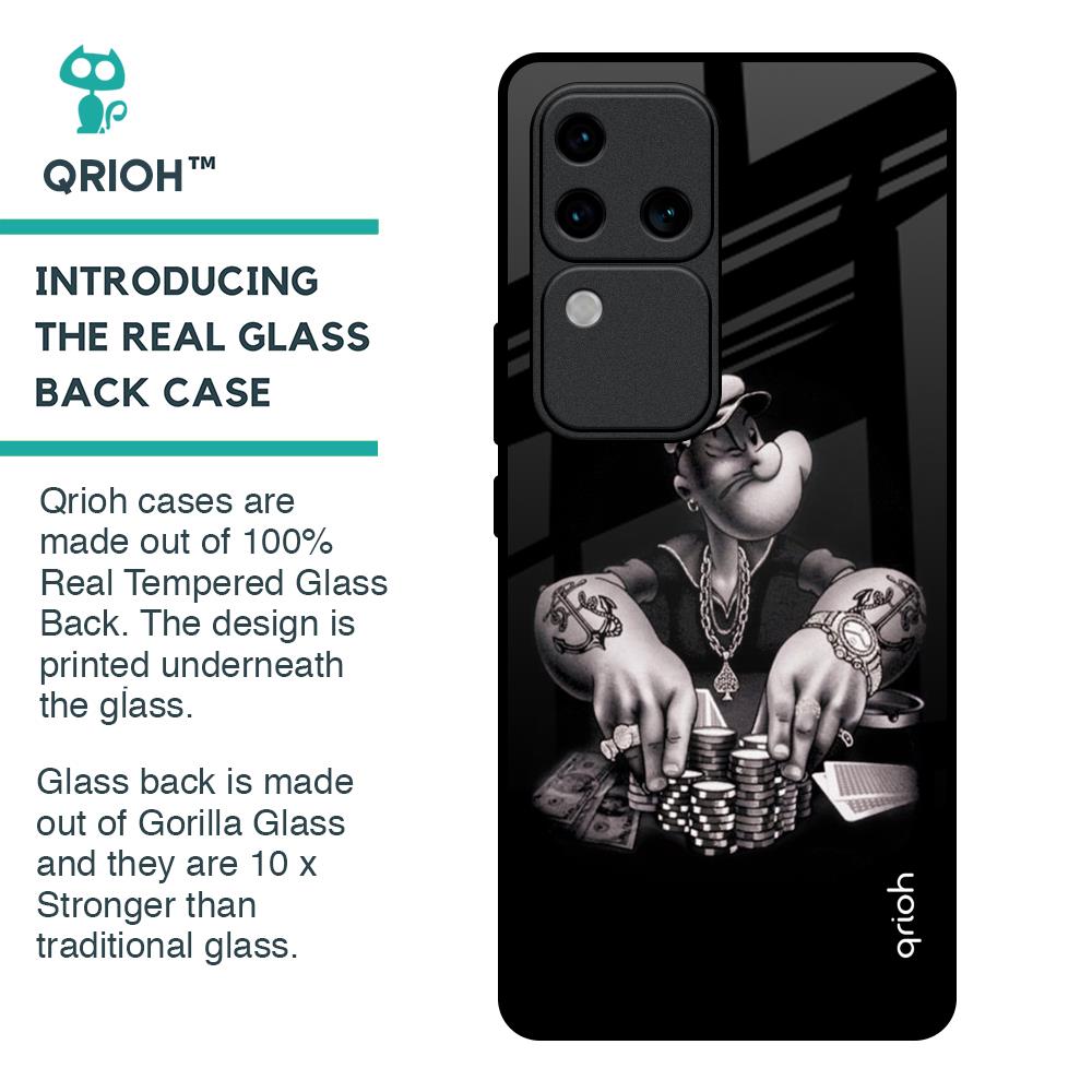 Gambling Problem Glass Case For Vivo V30 Pro 5G