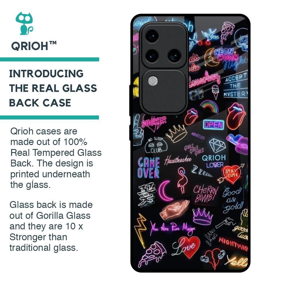 Accept The Mystery Glass Case for Vivo V30 Pro 5G
