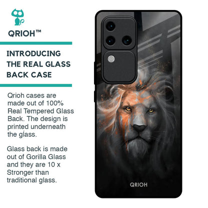 Devil Lion Glass Case for Vivo V30 Pro 5G