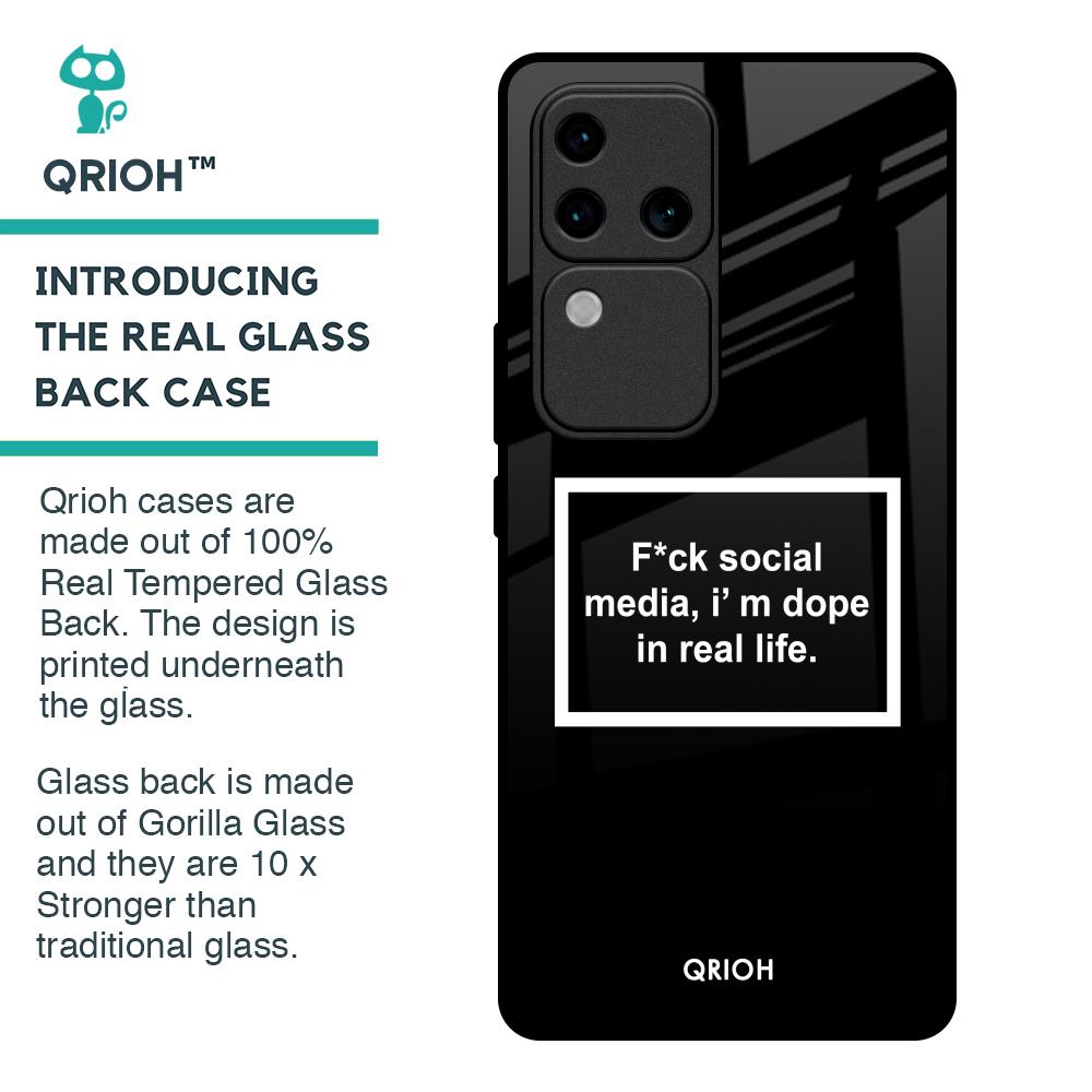Dope In Life Glass Case for Vivo V30 Pro 5G