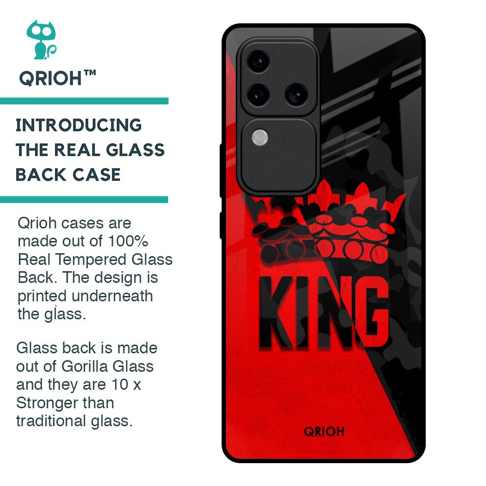 I Am A King Glass Case for Vivo V30 Pro 5G
