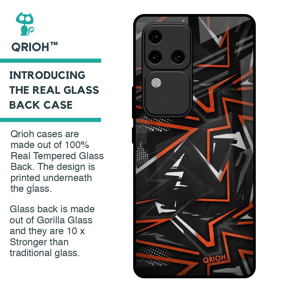 Vector Art Glass Case for Vivo V30 Pro 5G