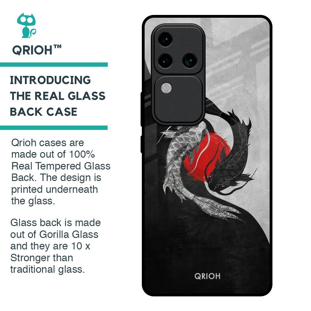 Japanese Art Glass Case for Vivo V30 Pro 5G