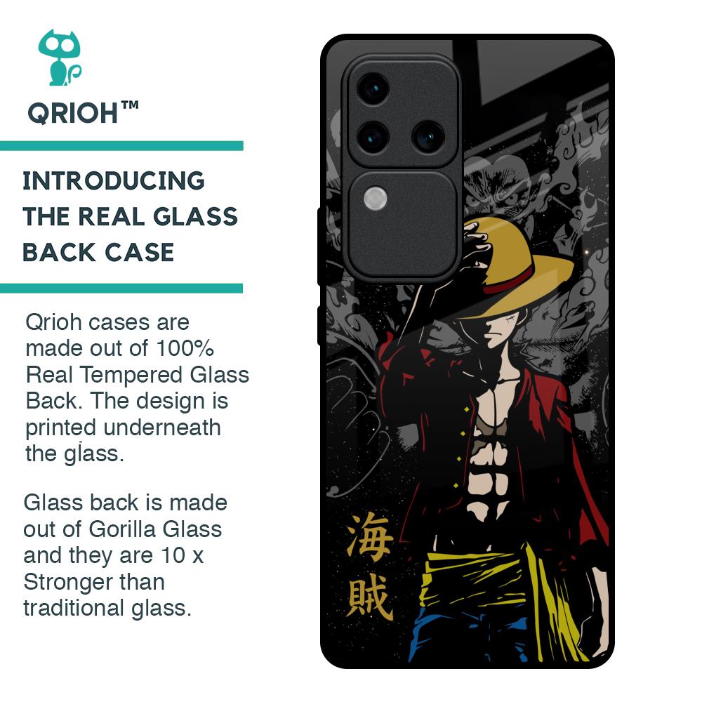 Dark Luffy Glass Case for Vivo V30 Pro 5G