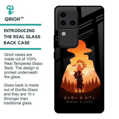 Luffy One Piece Glass Case for Vivo V30 Pro 5G