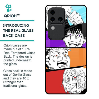 Anime Sketch Glass Case for Vivo V30 Pro 5G