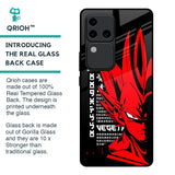 Red Vegeta Glass Case for Vivo V30 Pro 5G