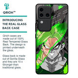Anime Green Splash Glass Case for Vivo V30 Pro 5G