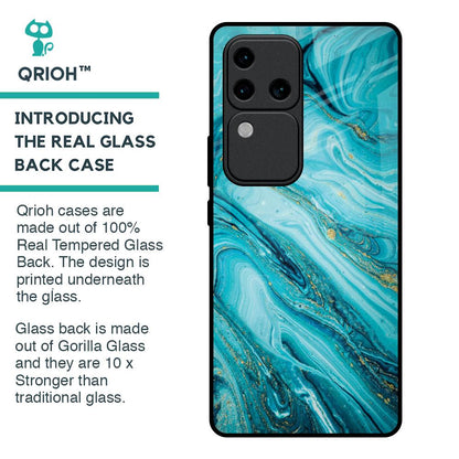 Ocean Marble Glass Case for Vivo V30 Pro 5G