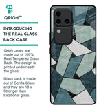 Abstact Tiles Glass Case for Vivo V30 Pro 5G