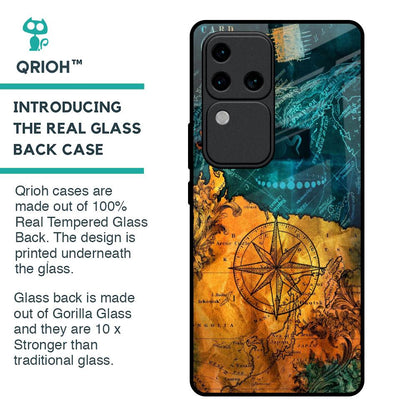 Architecture Map Glass Case for Vivo V30 Pro 5G