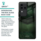 Green Leather Glass Case for Vivo V30 Pro 5G